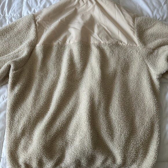 COS SHERPA FLEECE ZIP JACKET BEIGE SIZE S - Picture 8 of 8